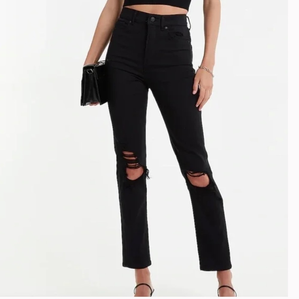 Express high waisted jeans